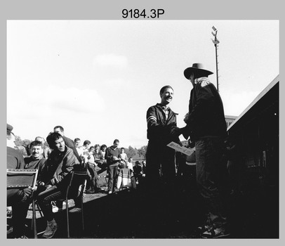 School of Military Survey Staff Photos, Staff Verses Students Football Match - Sandy Creek, Victoria. 1991.