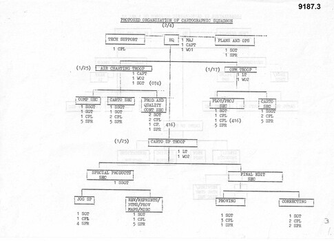 A4 photocopy of an Organisation Diagram