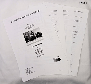 Occupational health & Safety Asbestos audit 2009.