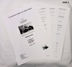 Occupational health & Safety Asbestos audit 2009.