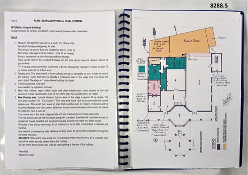 pages from the first Business plan.