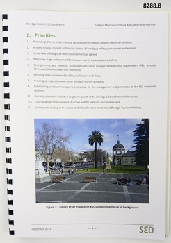 Page in the SED Business plan December 2013.