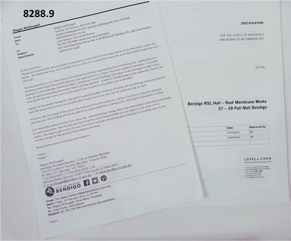 Documents re the replacement of the Membrane at SMI