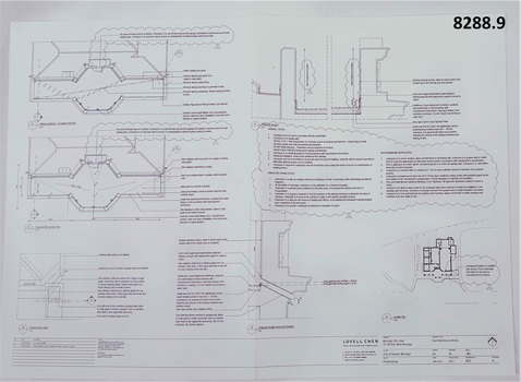 Plan showing the works for the Rotunda Membrane replacement at SMI.