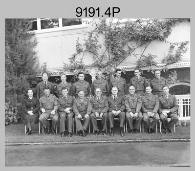 Commissioned Officers of the Army Headquarters Survey Regiment Fortuna Villa Bendigo. c1957-1963