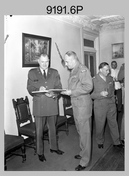 Commissioned Officers of the Army Headquarters Survey Regiment Fortuna Villa Bendigo. c1957-1963
