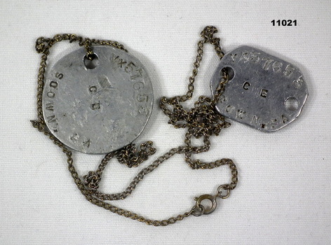 Army ID dscs, WW2.