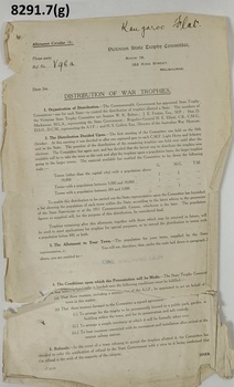 Correspondance re Kangaroo Flat War memorial.