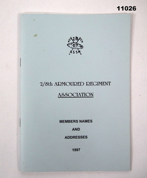 Booklet - Members names and addresses 1997.