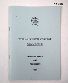 Booklet - Members names and addresses 1997.