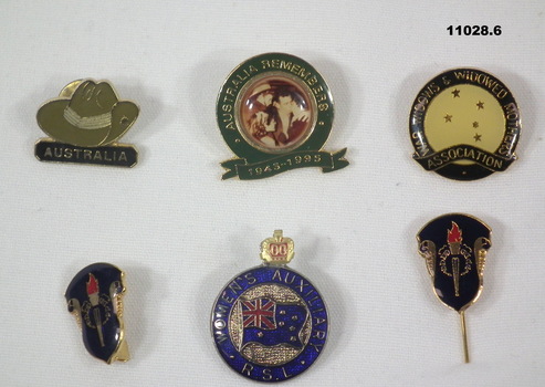 Six Ex-servicemen's Annual Badges.
