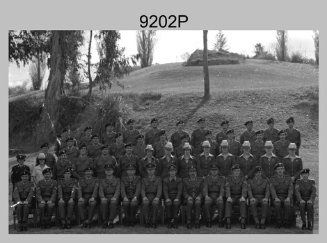 Group Photograph of Cartographic Squadron, Army Survey Regiment, Fortuna, Bendigo. c1979.