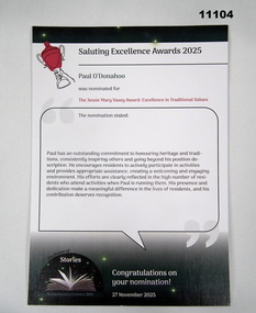 Certificate - SALUTING EXCELLENCE AWARD