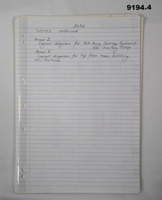 Administrative record - Timetable and Reoganisation of Cartographic Squadron. Bonegilla