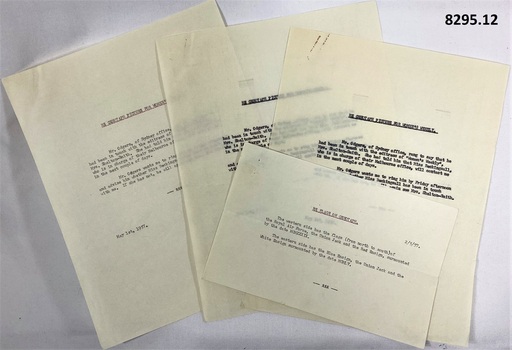 Correspondence relating to Lansell and the Cenotaph Bendigo.