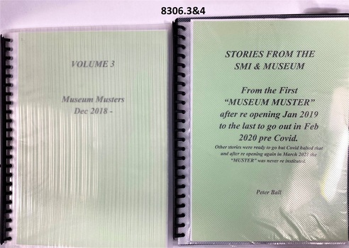Volumes 3 & 4 of Museum Newsletters.