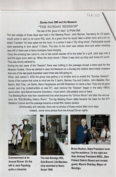One of the stories ready to go out in a Museum Muster.