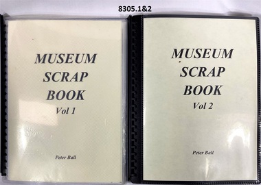 Museum scrapbooks Vol 1 & 2.