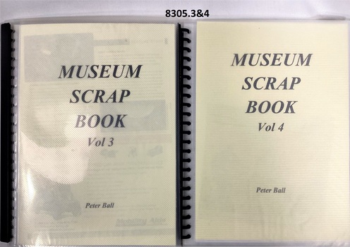 Museum scrap books Vol 3 & 4.