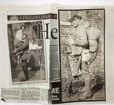 Pages from the Museum scrap books.