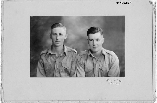 11126.07P Robert Hillman and Ted Phair studio portrait