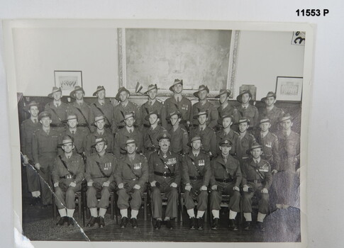 Black and white photograph of 38th Battalion Officers.