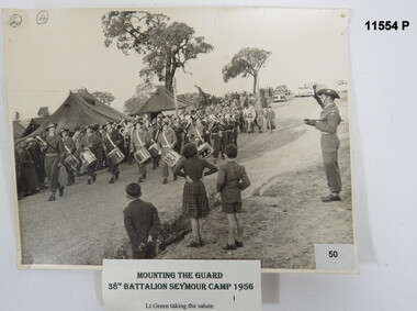 Mounting The Guard, 38th Battalion, Seymour Camp 1956.