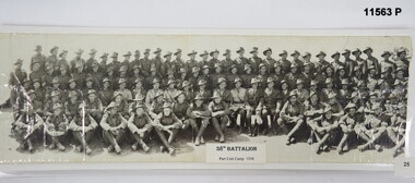 Group photograph of 38th Battalion, part unit camp 1938.