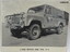 Black and white photo of Army Land Rover.