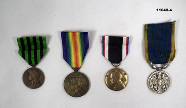 Four unmounted Military Medals.