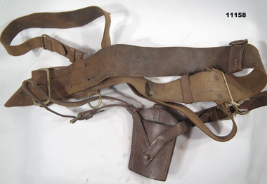 Brown Leather Sam Browne belt.
