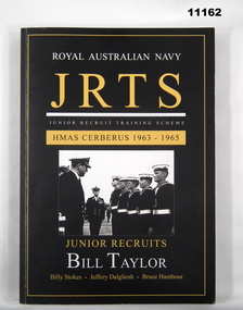Book detailing junior recruit training at HMAS CERBERUS.