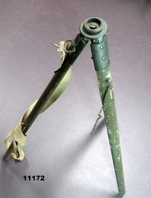 Tripod to hold heliograph.