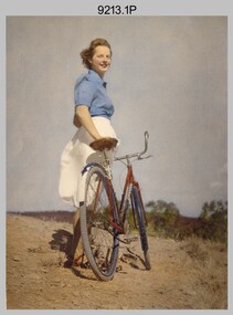 LHQ Cartographic Company 25 December 1943. Rosemary (Atkinson) Bowman at Spring Gully Reservoir.