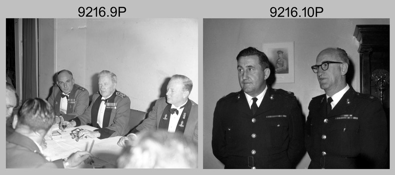 Officers Mess Formal Dinner, AHQ Survey Regiment, Fortuna, Bendigo 1950s-1960s