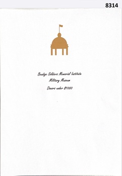Folder, donations to SMIMM restoration.
