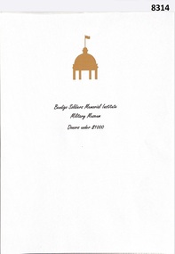 Folder, donations to SMIMM restoration.