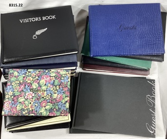 Twenty two Visitors books SMIMM (BMM)