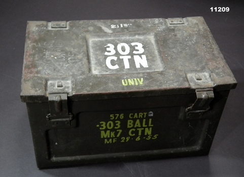Steel ammo box for .303 ball ammo.