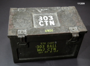 Steel ammo box for .303 ball ammo.