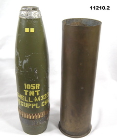 Weapon - SHELL AND CASE, 105MM, 1969