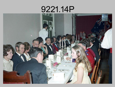 Officers Mess Formal Dinner, AHQ Survey Regiment, Fortuna, Bendigo 1967.