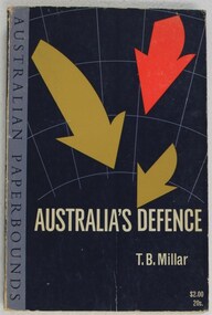 Paperback book depicting Dr T B Millar's take on Australia's defence in 1965