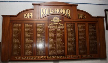 Honour Board, 1925 (estimated)