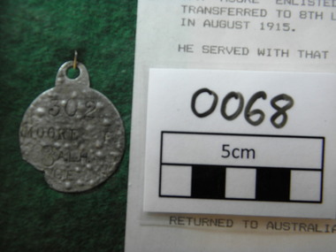 Identity Disk, c.1914