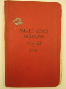 Small Arms Training Vol III 1931