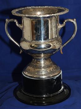 Trophy - Silver Cup on black plastic base