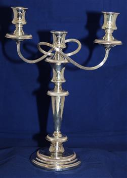 3 Stem, silver candelabra