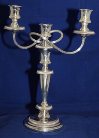 3 Stem, silver candelabra