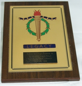 Plaque - Legacy